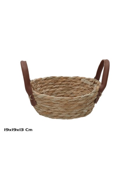 CESTA REDONDA C/ASAS  19X19X7/13CM LEIRE