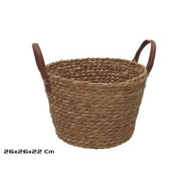 CESTA REDONDA C/ASAS  26X26X16/22CM LEIRE