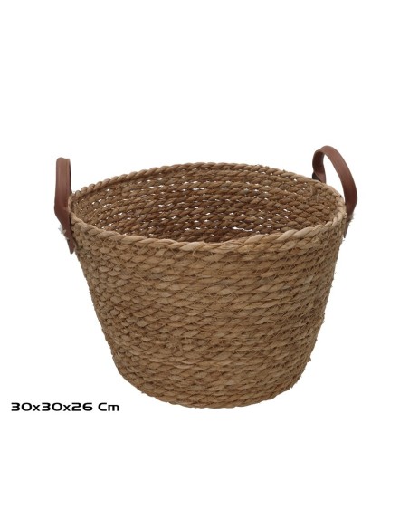 CESTA REDONDA C/ASAS  30X30X20/26CM LEIRE