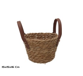 CESTA REDONDA C/ASAS  15X15X10/16CM LEIRE