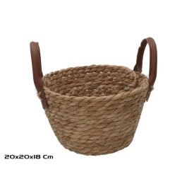 CESTA REDONDA C/ASAS  20X20X12/18CM LEIRE