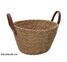 CESTA REDONDA C/ASAS  25X25X15/21CM LEIRE