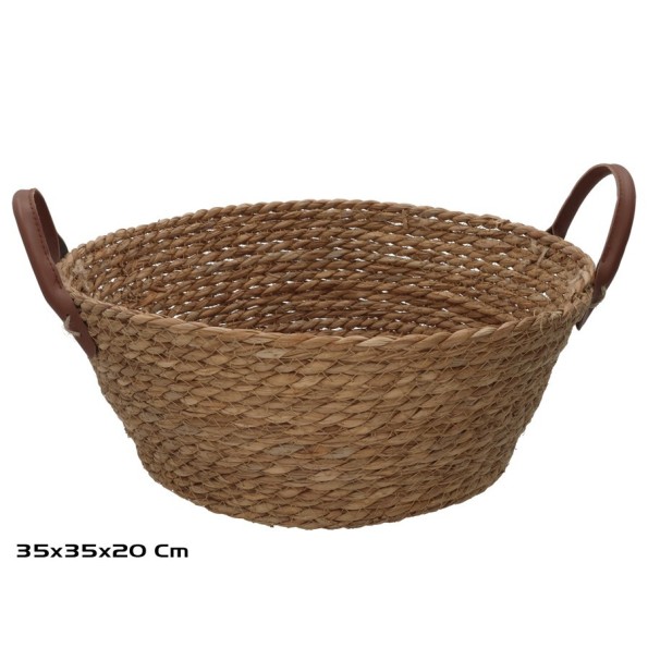 CESTA REDONDA C/ASAS  35X35X14/20CM LEIRE