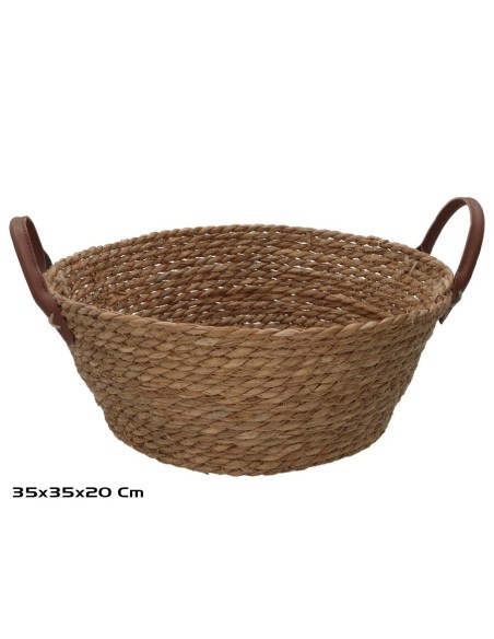 CESTA REDONDA C/ASAS  35X35X14/20CM LEIRE
