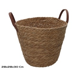 CESTA REDONDA C/ASAS  28X28X24/30CM LEIRE