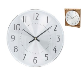 RELOJ DE PARED ORBE 35 CM PLATA