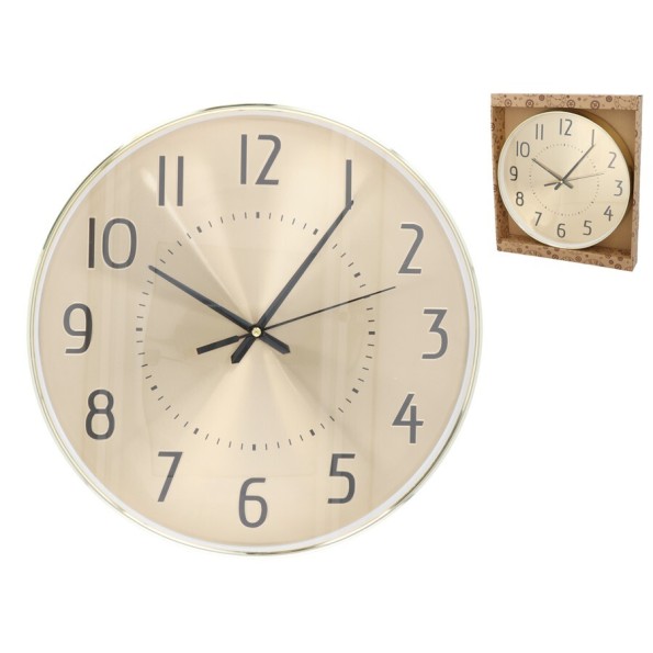 RELOJ DE PARED ORBE 35 CM ORO