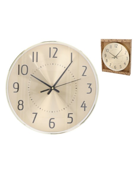 RELOJ DE PARED ORBE 35 CM ORO