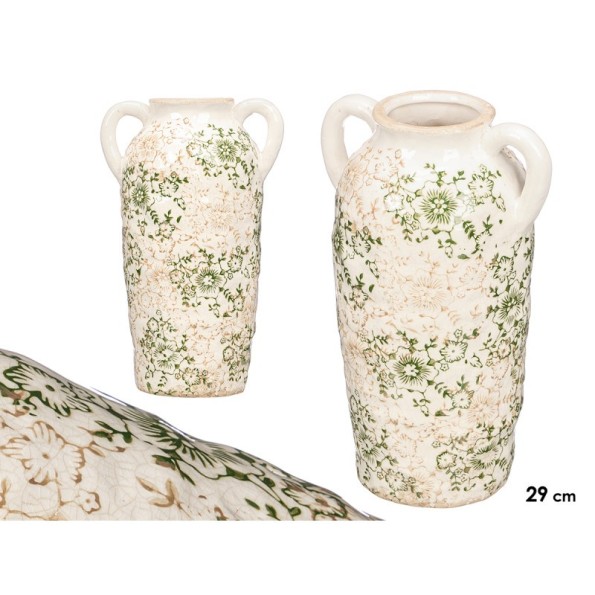 JARRON 2 ASA VERDE BEIGE 29,5CM