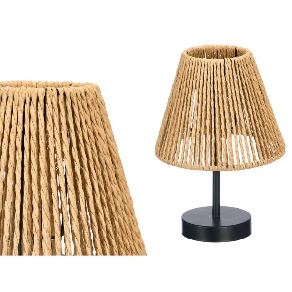 LAMPARA SOBREMESA CONICA NATURAL