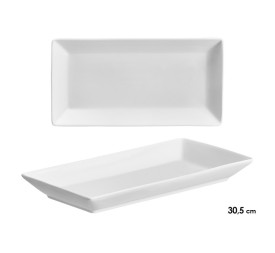 BANDEJA PORCELANA RECTANGULAR 30,5CM