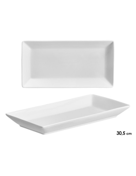 BANDEJA PORCELANA RECTANGULAR 30,5CM