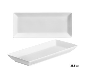 BANDEJA PORCELANA RECTANGULAR 35,5CM
