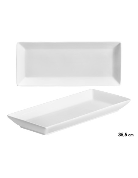 BANDEJA PORCELANA RECTANGULAR 35,5CM