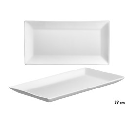 BANDEJA PORCELANA RECTANGULAR 39CM