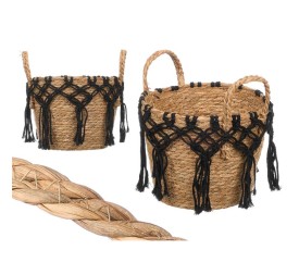MACETEROMIMBRE MACRAME COLGANTE NEGRO PEQUEÑO