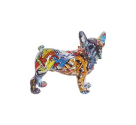 FIGURA RESINA 24X11X20 PERRO MULTICOLOR