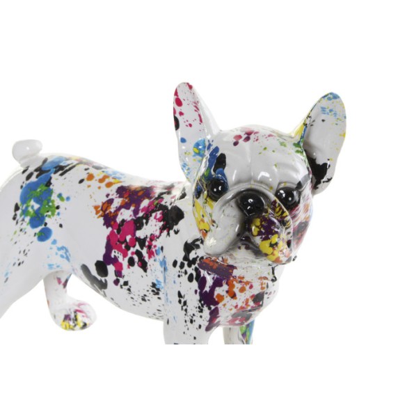 FIGURA RESINA 24X11X20 BULLDOG MULTICOLOR