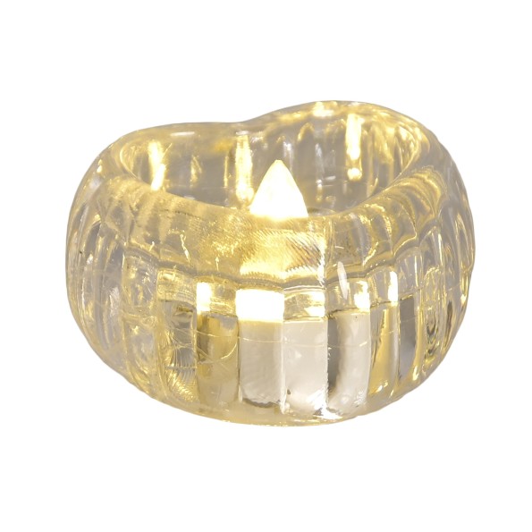 DECORACION LUMINOSA LED PLASTICO 6X5X3 CORAZON