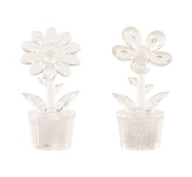 DECORACION LUMINOSA LED 4X4X11 FLOR 2 SURT.