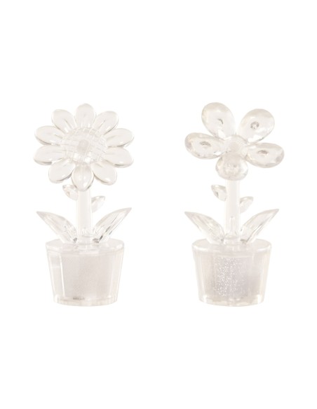 DECORACION LUMINOSA LED 4X4X11 FLOR 2 SURT.