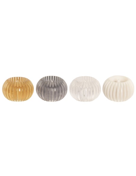 DECORACION LUMINOSA LED PLASTICO 6X6X3,5 4 SURT.