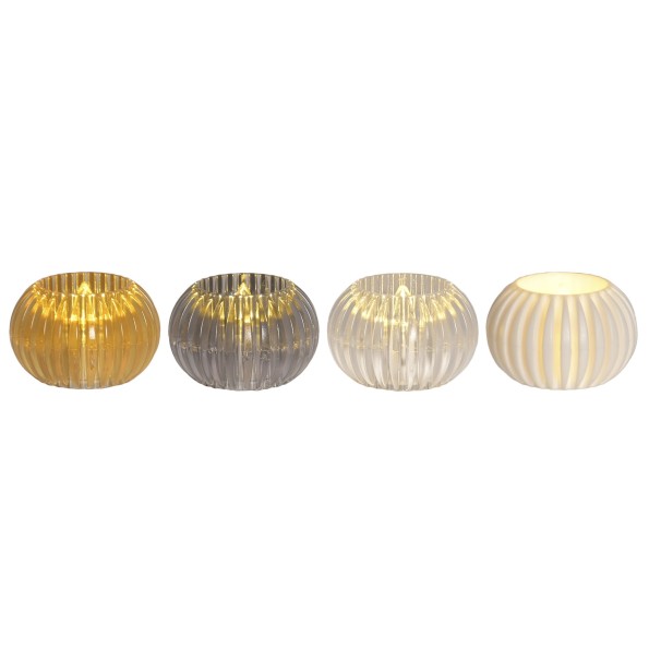DECORACION LUMINOSA LED PLASTICO 6X6X3,5 4 SURT.