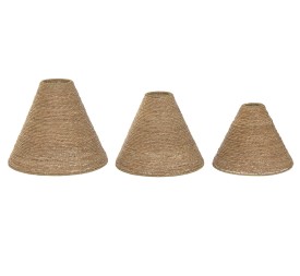 PANTALLA SET 3 FIBRA TRENZADA METAL 58X58X50