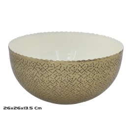 CUENCO 26X26X13,5CM DORADO ISANTA