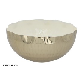 CUENCO 25X25X11,5CM DORADO CAMILA