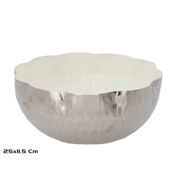 CUENCO 25X25X11,5CM NIQUEL CAMILA