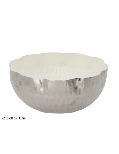 CUENCO 25X25X11,5CM NIQUEL CAMILA