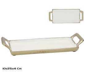 BANDEJA 25X10X4CM DORADO ANDREA