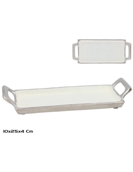 BANDEJA 25X10X4CM NIQUEL ANDREA