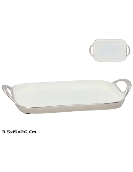 BANDEJA 26X15X3,5CM  NIQUEL RAMIN