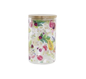 BOTE BOROSILICATO BAMBU 10X10X17 1000 ML,