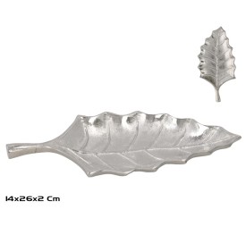 BANDEJA 26X14X2CM NIQUEL HOJA