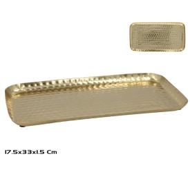 BANDEJA MULTIUSO RECT. 33X17,5X1,5CM LAURA ORO
