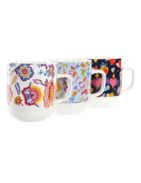 MUG PORCELANA 12X8,5X10 380ML, 3 SURTIDO