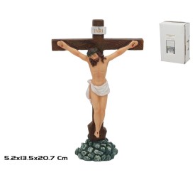 JESUS CRUCIFICADO RESINA 13.5X5.2X20.7CM