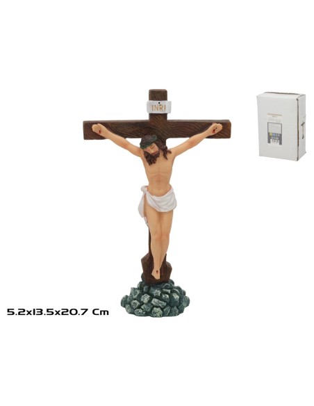 JESUS CRUCIFICADO RESINA 13.5X5.2X20.7CM