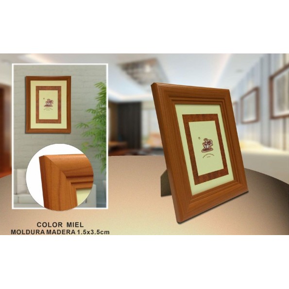 PORTAFOTO MADERA DM-804 10X15CM(24/72)