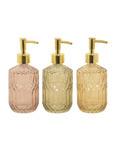 DOSIFICADOR CRISTAL ABS 10X7X19 500ML 3 SURT.
