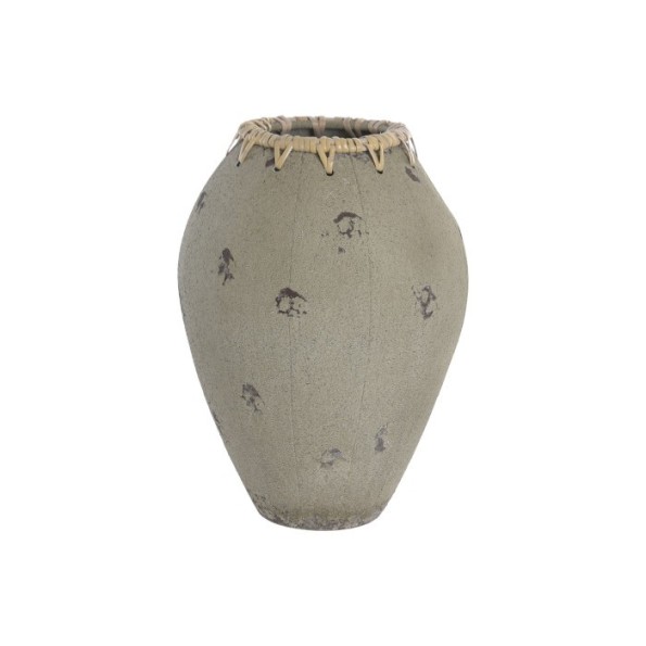 JARRON TERRACOTA 25X25X30 ASAS CRUDO