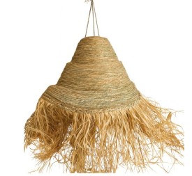 LAMPARA TECHO SEAGRASS 50X50X80 NATURAL MARRON