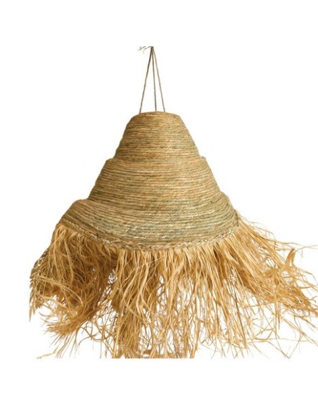 LAMPARA TECHO SEAGRASS 50X50X80 NATURAL MARRON