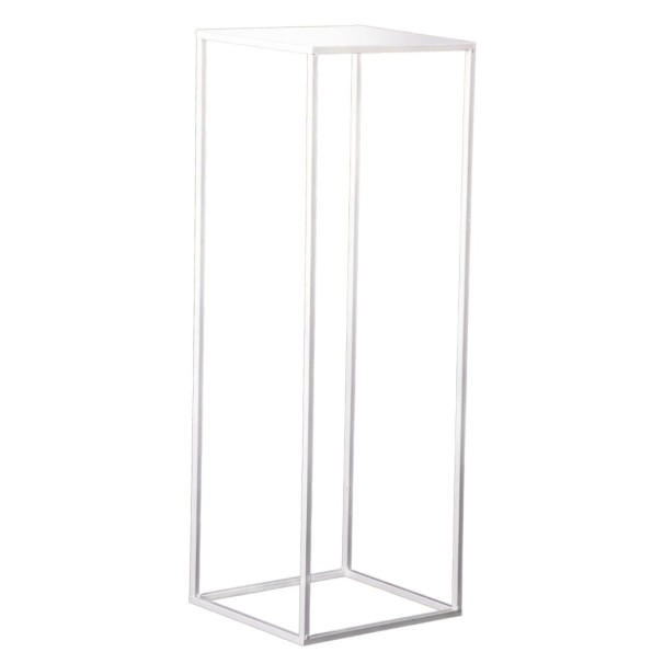 BASE CON APOYO CUADRADA 27X27 H80 BLANCA