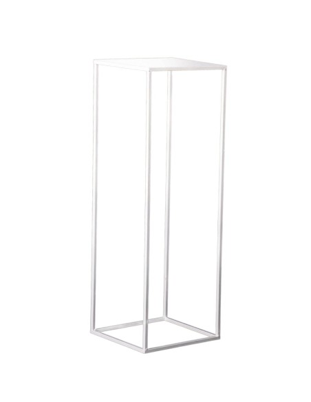 BASE CON APOYO CUADRADA 27X27 H80 BLANCA