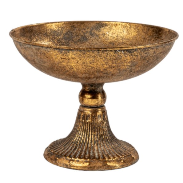 COPA METAL CON BASE DORADA 26X24 H18,5