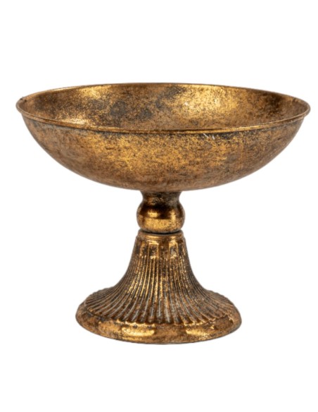 COPA METAL CON BASE DORADA 26X24 H18,5
